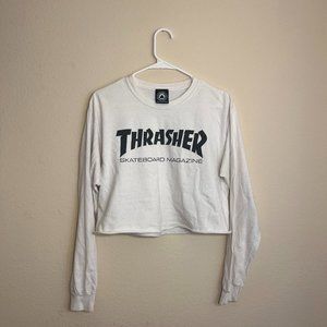 Thrasher Cropped Long Sleeve